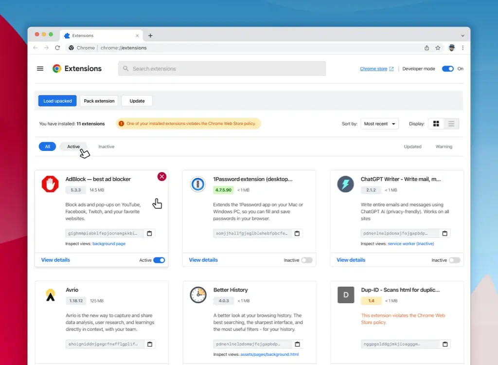 Google Chrome Extensions