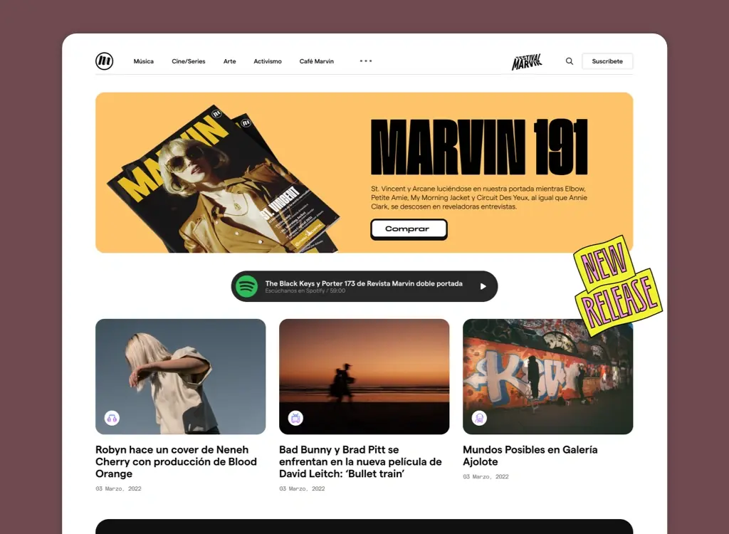Diseño Revista Marvin